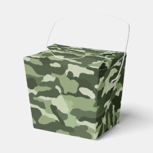 Green Camouflage Favor Box