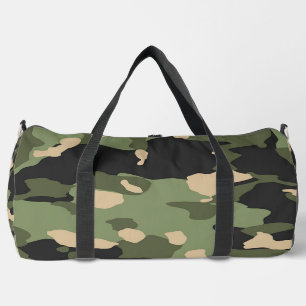 Green  Camouflage Gym Travel Athletic    Duffle Bag