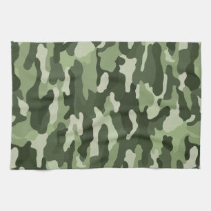 Green Camouflage Kitchen Towel