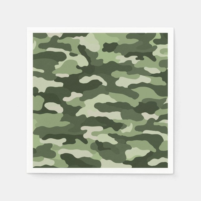 Green Camouflage Napkin (Front)