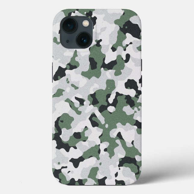 Green camouflage pattern Case-Mate iPhone case (Back)