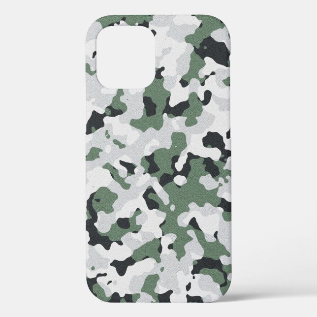 Green camouflage pattern Case-Mate iPhone case (Back)