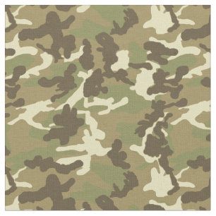 Green Camouflage Pattern Fabric
