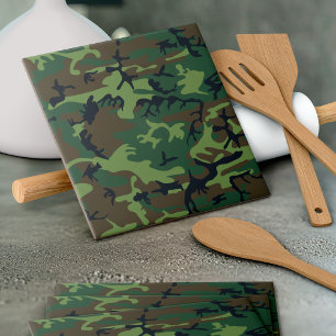 Green Camouflage Pattern, Military Pattern, Army Tile