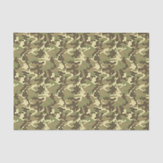 Green Camouflage Pattern Tissue Paper