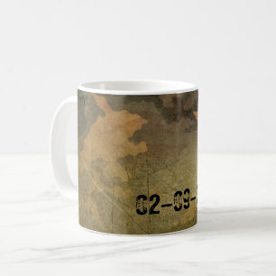 Green camouflage pattern vintage V2.0 Coffee Mug