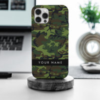 Green Camouflage Pattern, Your name, Personalize