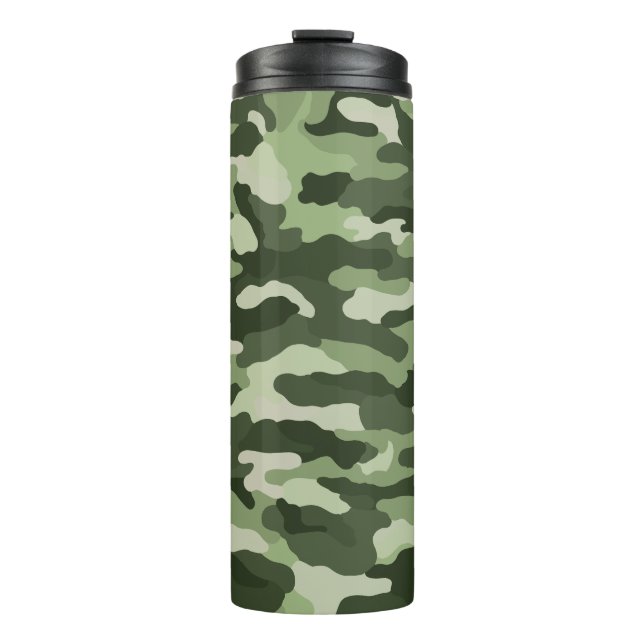 Green Camouflage Thermal Tumbler (Front)