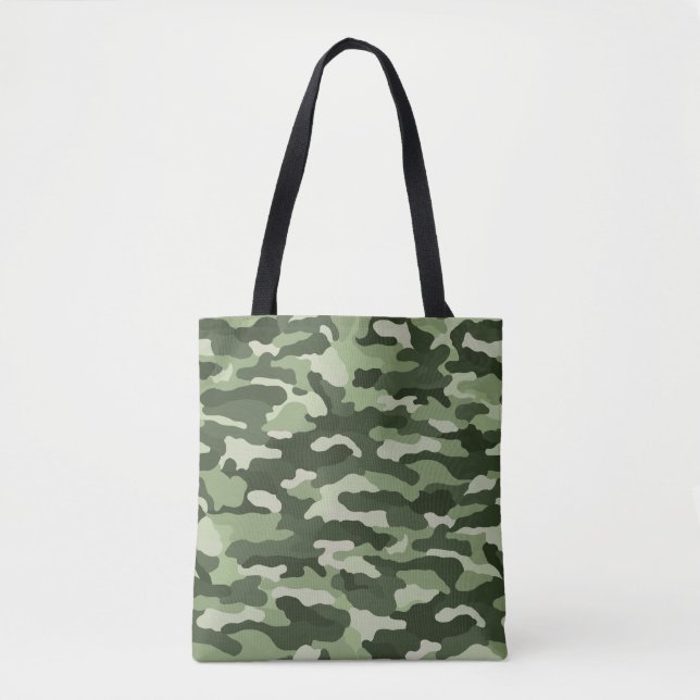 Green Camouflage Tote Bag (Front)