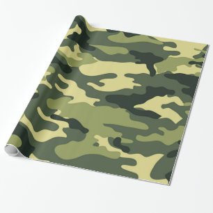 Green camouflage   Wrapping Paper