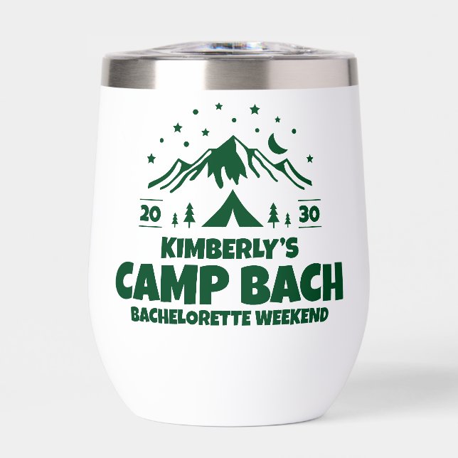 Green Camping Nature Bachelorette (Front)
