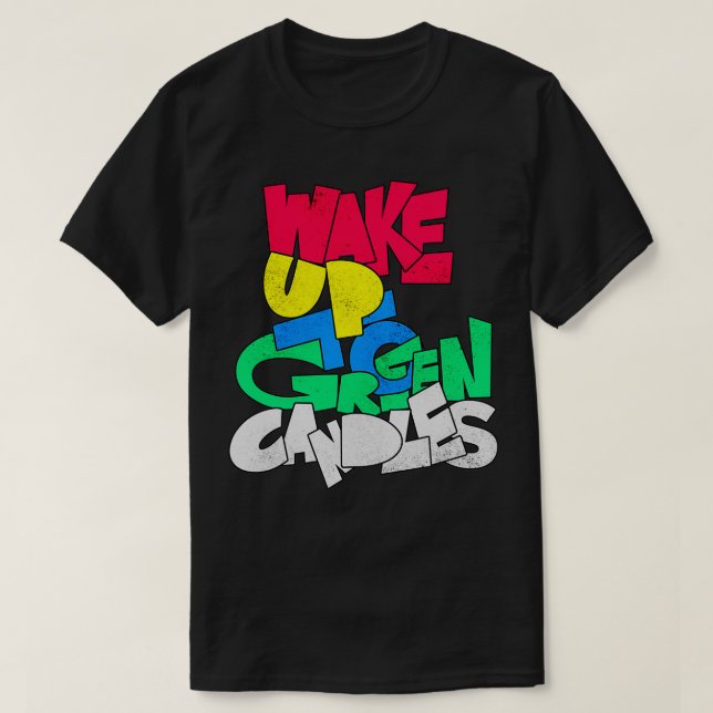 Green Candles T-Shirt (Design Front)