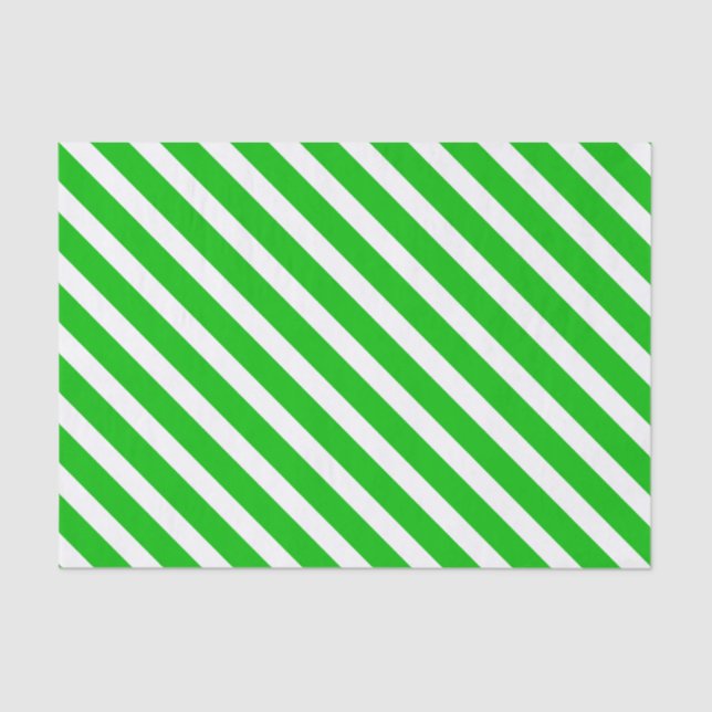 Green Candy Cane Basics Wrapping Paper (Front)