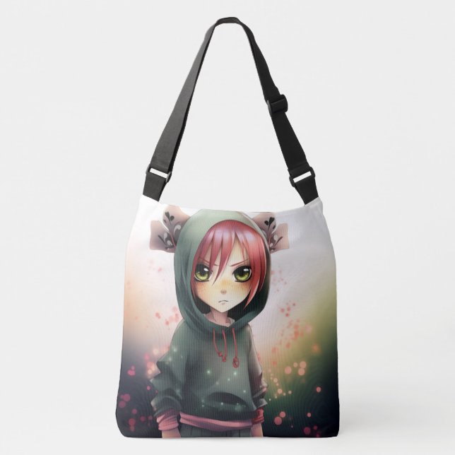 Green cap Tote Bag (Front)