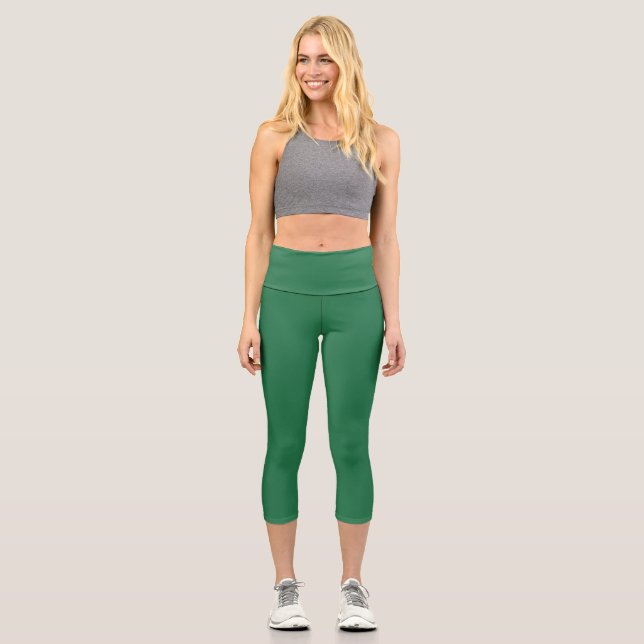 Green Capri Leggings (Front)