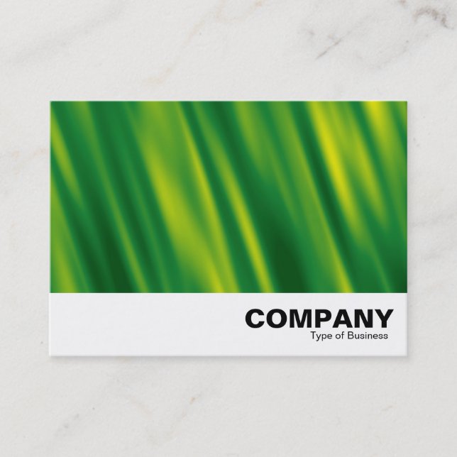 Green Cascade Abstract Business Card (Front)