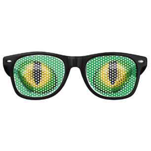 GREEN CAT EYES PARTY FUNNY SUNGLASSES