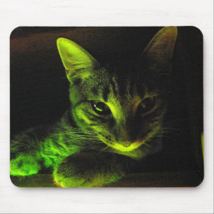 Green Cat Mousepad