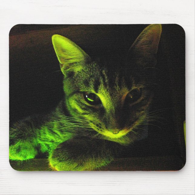 Green Cat Mousepad (Front)