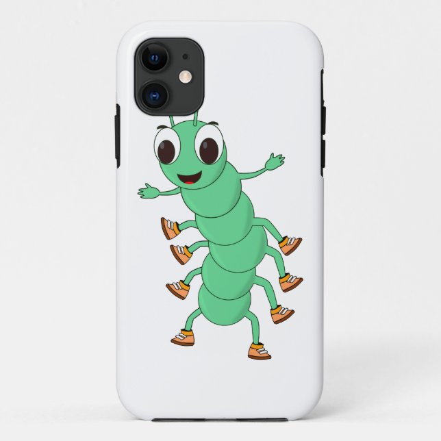 Green Caterpillar Case-Mate iPhone Case (Back)