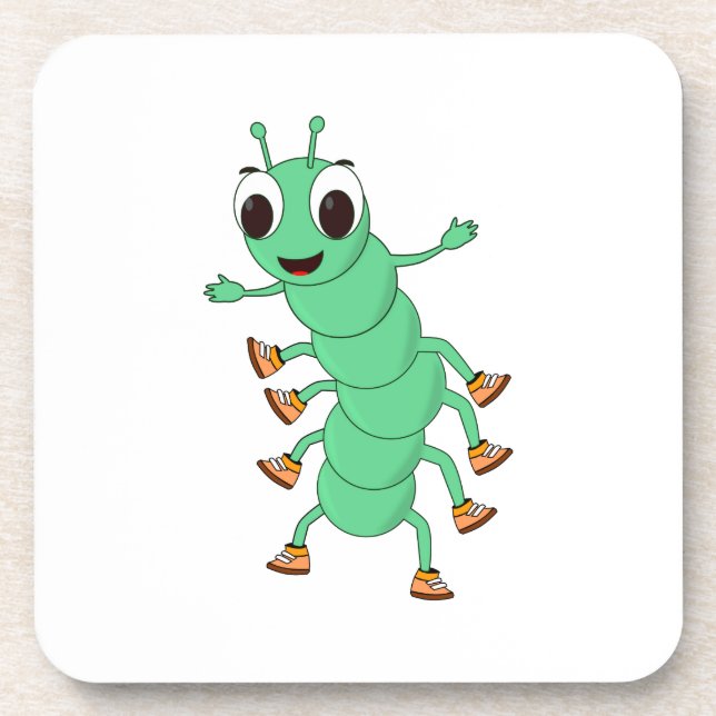 Green Caterpillar Coaster (Front)