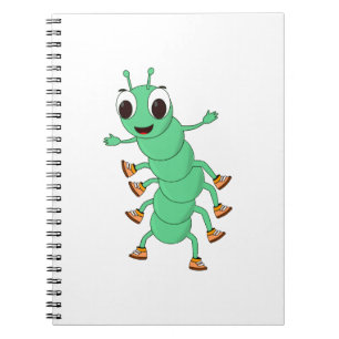 Green Caterpillar Notebook