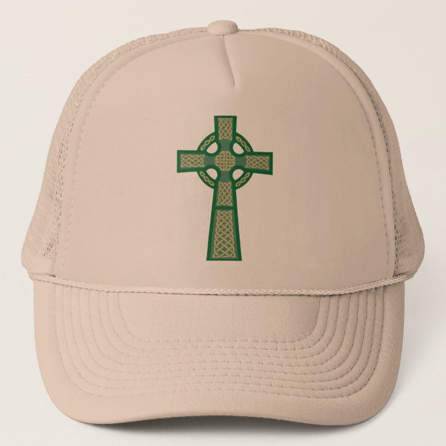 Green Celtic Cross Hat (Front)