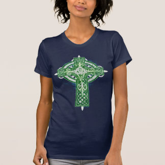 Green Celtic cross t-shirt
