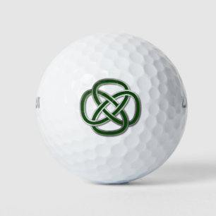 Green Celtic Knot Golf Balls