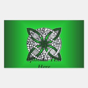 Green Celtic Knot Original Art Sticker