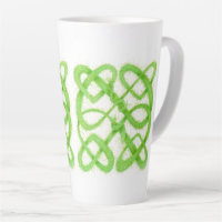 GREEN CELTIC KNOT Tall Latte Mug