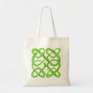 GREEN CELTIC KNOT Tote Bag