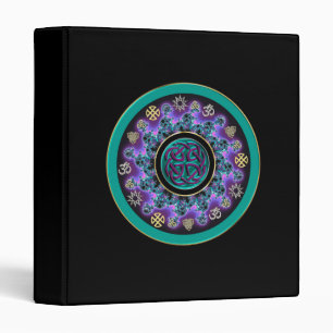 Green Celtic Mystical Mandala Binder