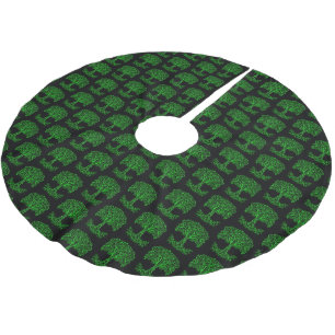 Green Celtic Tree Of Life Brushed Polyester Tree Skirt