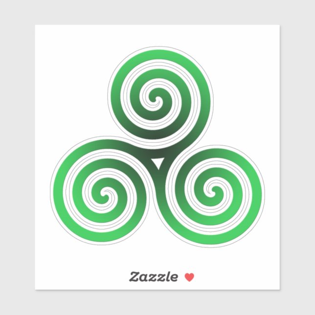 Green Celtic Triskele (Sheet)