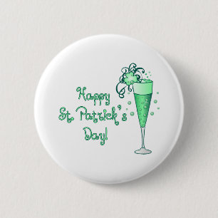 Green Champagne 2 Inch Round Button