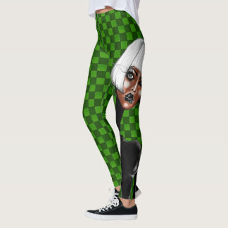 GREEN CHECK Leggings