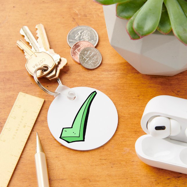 Green Check Mark Keychain (Creator Uploaded)