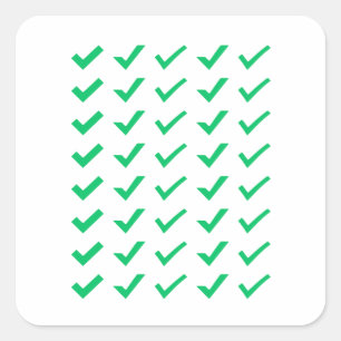 Green Check Mark Planner Stickers 