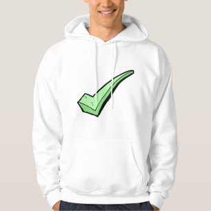 Green Check Mark Tick Symbol Hoodie