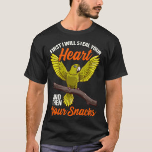 Green Cheek Conure Parrot Bird T-Shirt