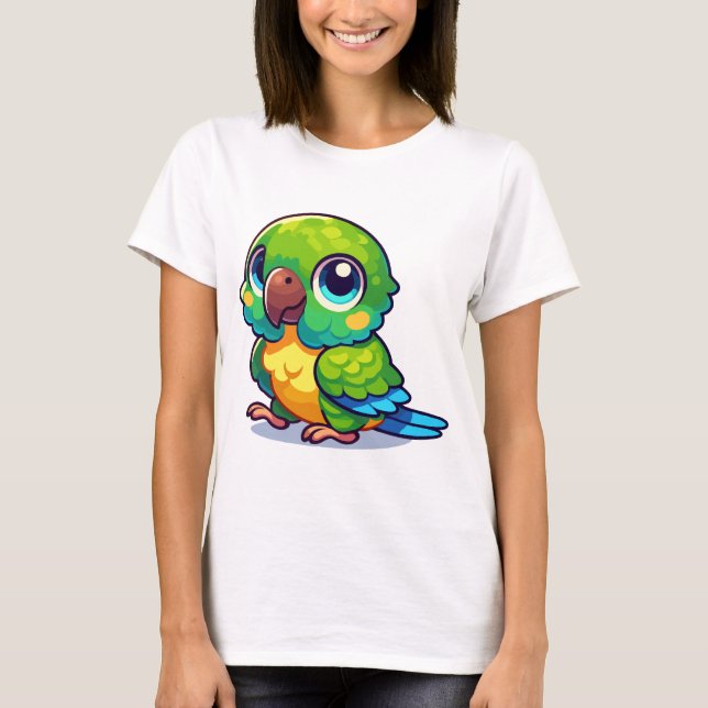 Green Cheek Conure T-Shirt (Front)