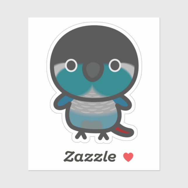 Green-cheeked parakeet / Turquoise (Sheet)