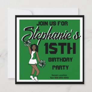 Green Cheer #1 Invitation