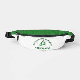 Green Cheerleader Personalized High School Fanny Pack