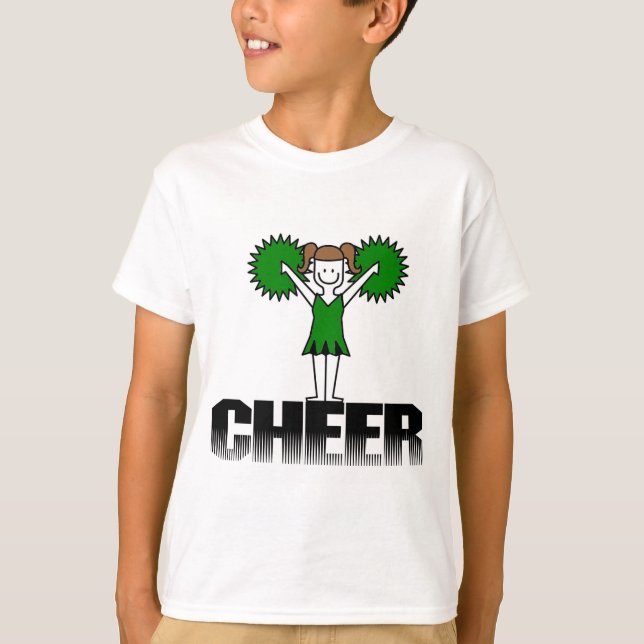 Green Cheerleading T-shirts and Gifts (Front)