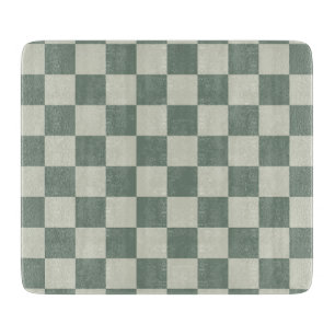 Green Chequerboard Cutting Board