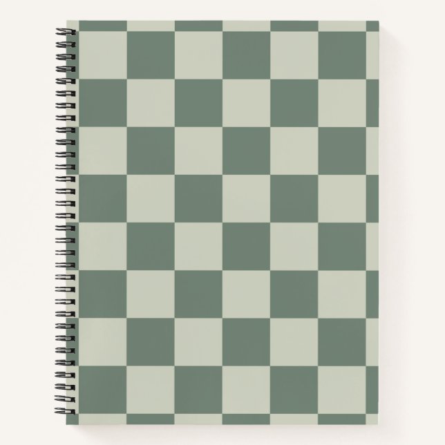 Green Chequerboard Notebook (Front)