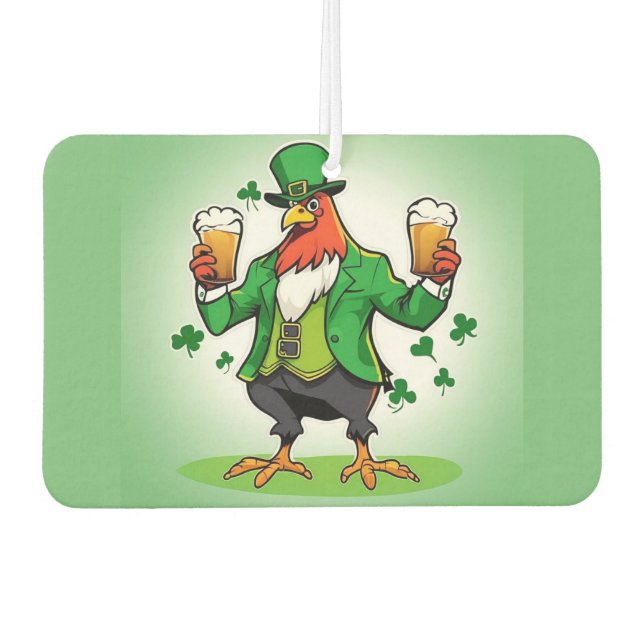 Green Chicken Air Freshener (Front)