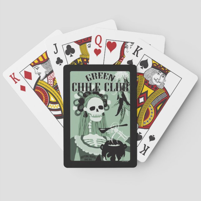 green chile club playing cards (Back)